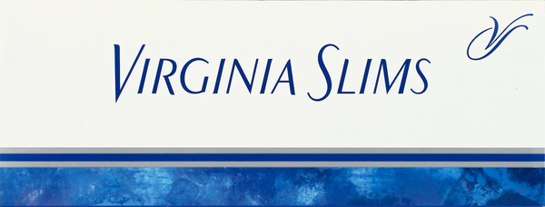 Virginia Slims Cigarettes, Silver Pack, Box
