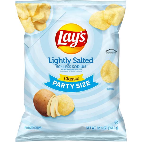 Lay's Potato Chips, Lightly Salted, Party Size | Hy-Vee Aisles Online ...