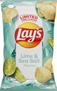 Lays Lime & Sea Salt Flavored Potato Chips