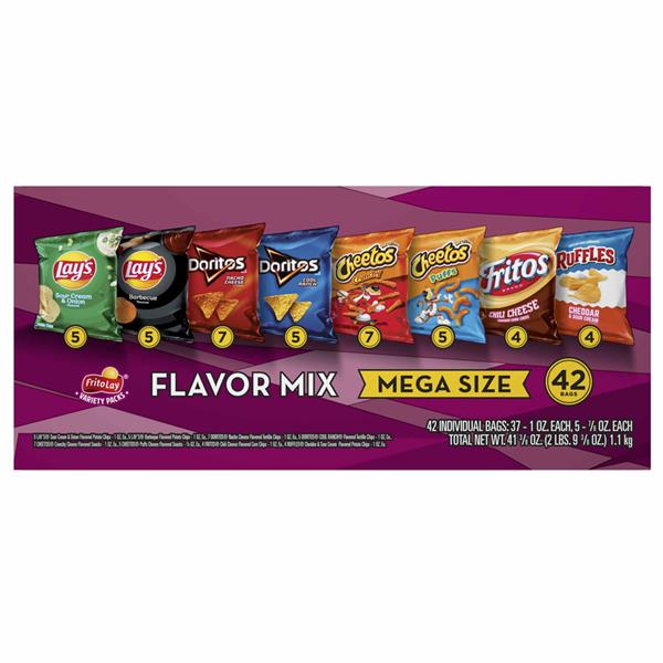 Frito Lay Flavor Mix Variety Pack Mega Size 42Ct HyVee Aisles Online