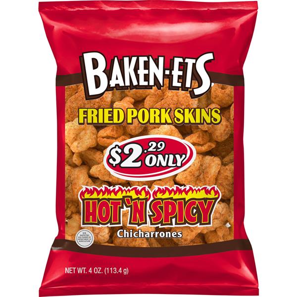 Baken-Ets Fried Pork Skins Hot N Spicy | Hy-Vee Aisles Online Grocery ...