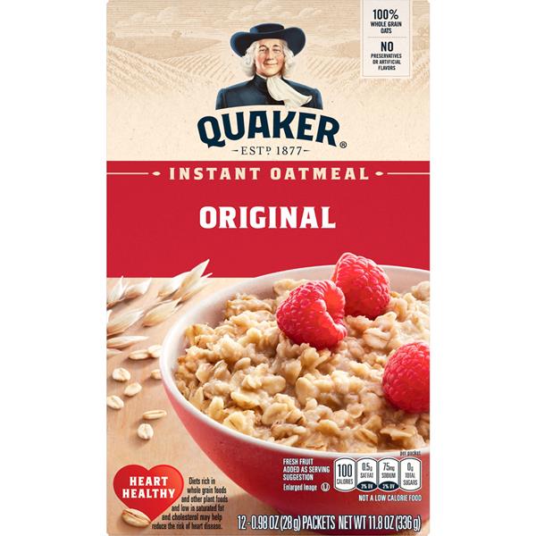 Quaker Original Instant Oatmeal 12.98 oz Packets  HyVee Aisles