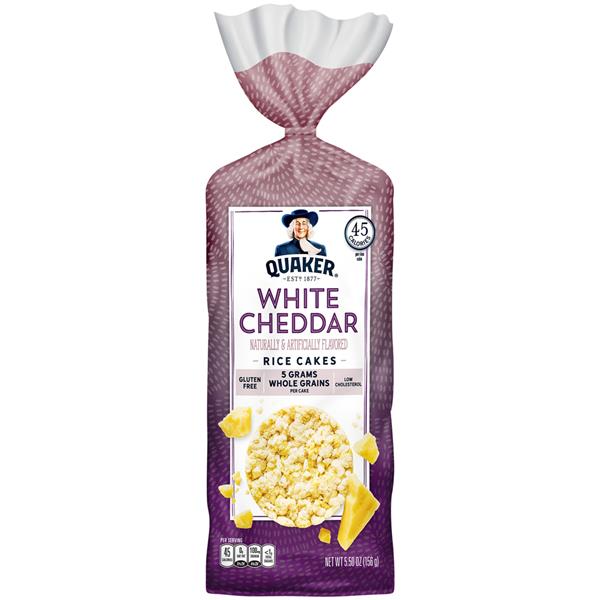 Quaker White Cheddar Rice Cakes | Hy-Vee Aisles Online ...