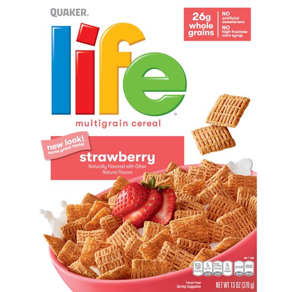 Quaker Life Strawberry Multigrain Cereal HyVee Aisles Online Grocery