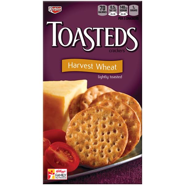 Keebler Toasteds Crackers Harvest Wheat HyVee Aisles Online Grocery