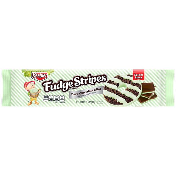 Keebler Fudge Stripes Dark Chocolate Mint Cookies | Hy-Vee Aisles ...