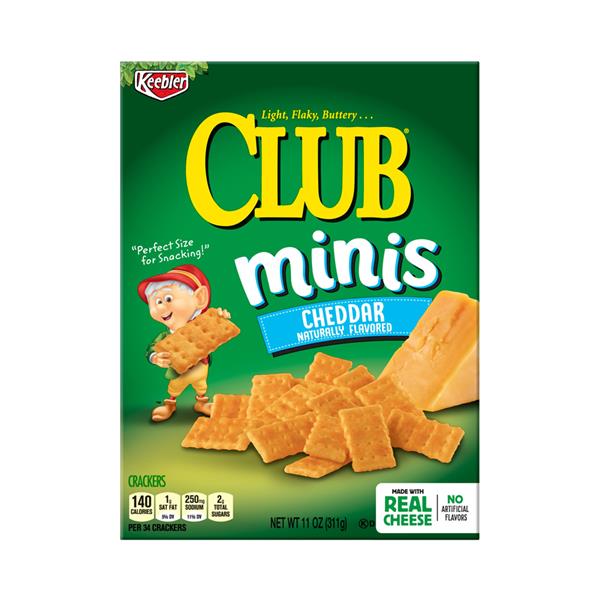 Keebler Club Minis Cheddar Crackers HyVee Aisles Online Grocery Shopping