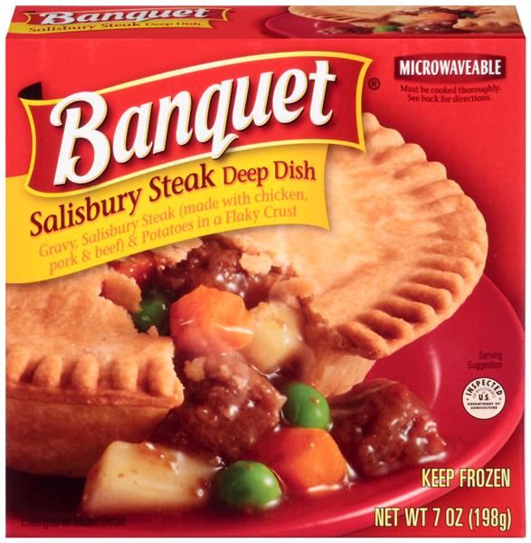 Banquet Salisbury Steak Deep Dish Pot Pie | Hy-Vee Aisles Online ...