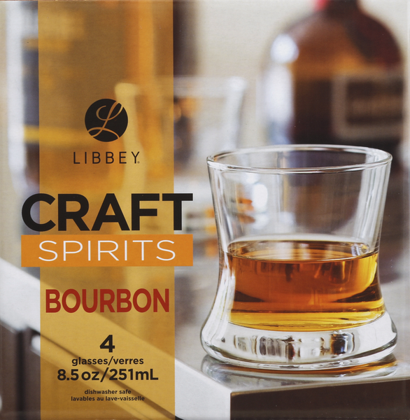 Libbey Craft Spirits Cognac Glasses, Set of 4 