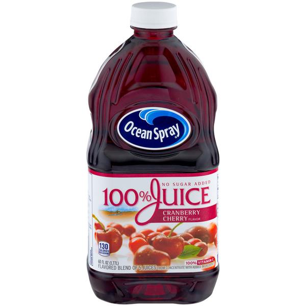 Ocean Spray Cranberry Cherry Flavor 100% Juice 60 fl. oz. Bottle | Hy ...