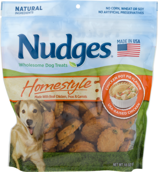 Nudges chicken pot shop pie dog treats