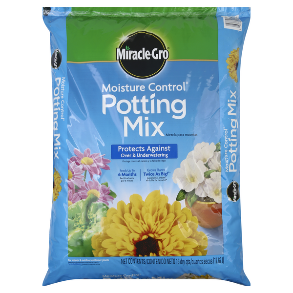 Miracle-Gro Moisture Control Potting Mix | Hy-Vee Aisles Online Grocery  Shopping