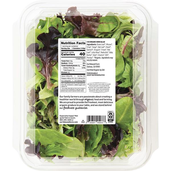 Earthbound Farm Fresh Herb Salad | Hy-Vee Aisles Online Grocery Shopping