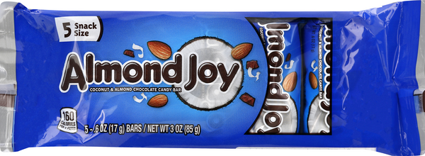 Almond Joy Dark Chocolate Candy Bars - 6 ea, Nutrition Information