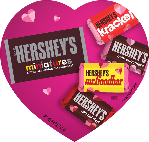 Valentine's Hershey's Miniatures Heart Box | Hy-Vee Aisles Online ...