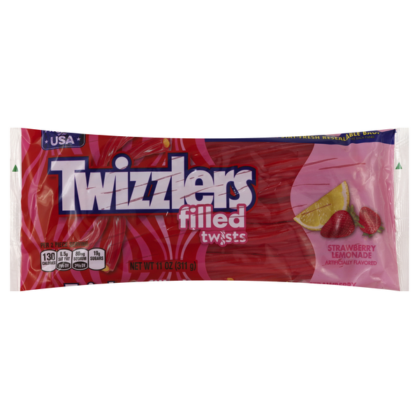 Twizzlers Strawberry Lemonade Flavored Filled Twists Candy | Hy-Vee ...