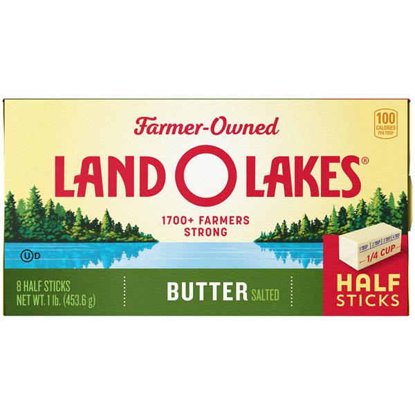 Land O'Lakes Sweet Cream Salted Sweet Butter 8 Half Sticks | Hy-Vee ...