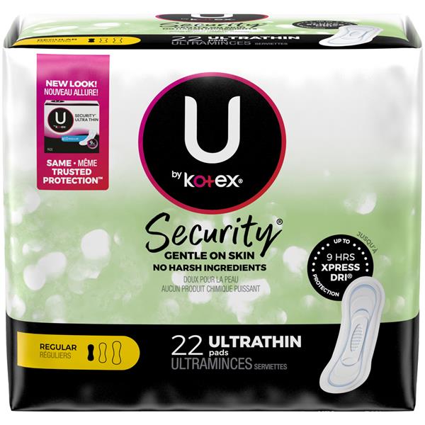 U by Kotex Regular Ultra Thin Pads HyVee Aisles Online Grocery Shopping