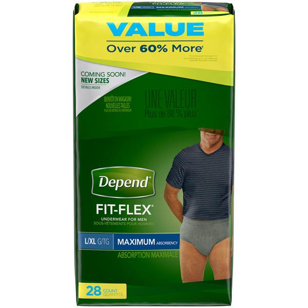 Depend Underwear for Men Maximum Absorbency L/XL | Hy-Vee Aisles Online ...