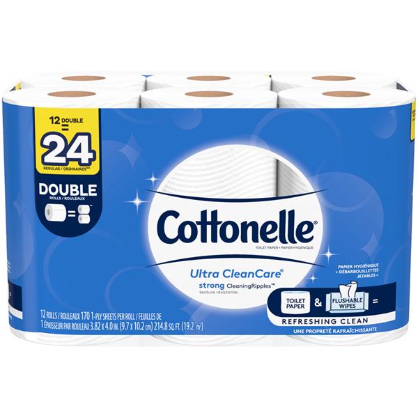 Cottonelle Ultra CleanCare Double Rolls Toilet Paper | Hy-Vee Aisles ...