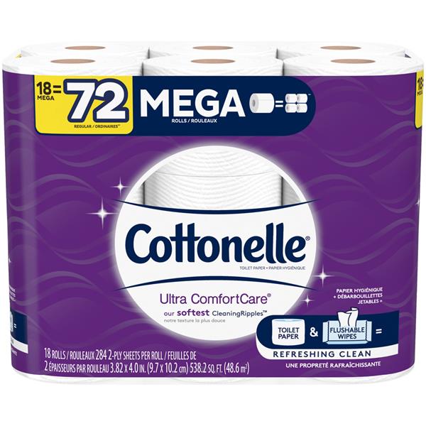 Cottonelle Ultra ComfortCare Toilet Paper, Mega Rolls | Hy-Vee Aisles ...