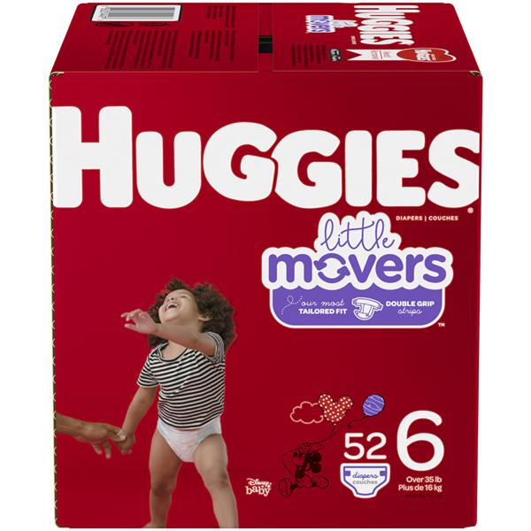 Huggies Little Movers Diapers, Size 6, 52 Ct HyVee Aisles Online