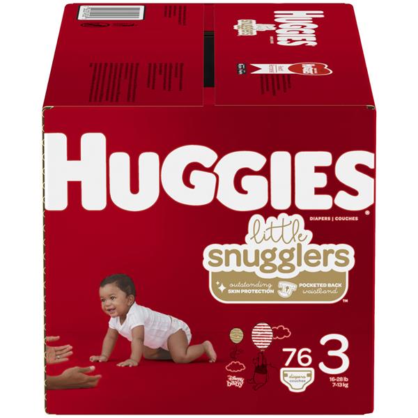 box of huggies diapers size 3