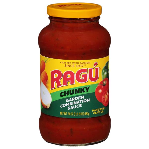 Ragu Chunky Garden Combination Pasta Sauce Hy Vee Aisles Online