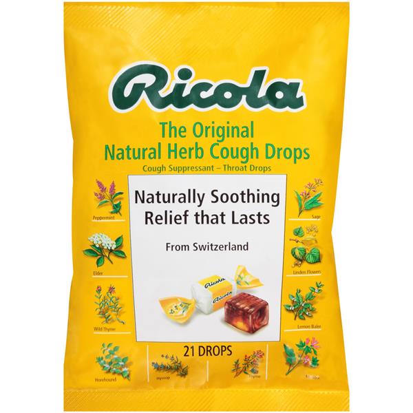 Ricola The Original Natural Herb Cough Suppressant Throat ...