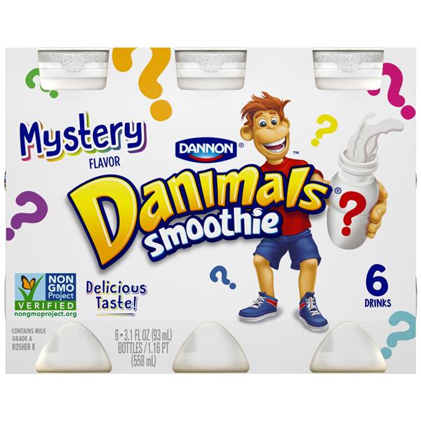 Dannon Danimals Mystery Flavor Smoothie 6Ct HyVee Aisles Online