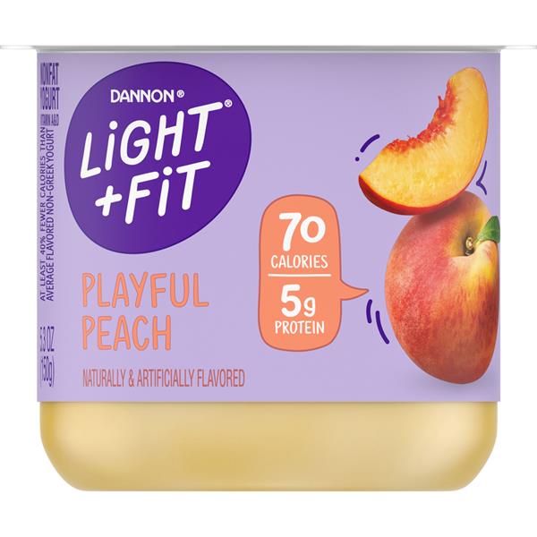 Dannon Light And Fit Peach Yogurt Hy Vee Aisles Online Grocery Shopping 9589