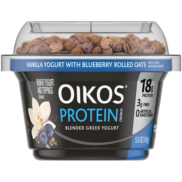 Dannon Oikos Protein Crunch Blended Greek Nonfat Yogurt & Toppings
