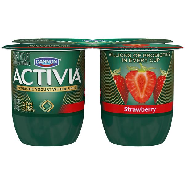 Activia Strawberry Activia Lowfat Yogurt 4 Pack HyVee Aisles Online