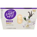 Dannon Light & Fit Non Fat Vanilla Greek Yogurt 4-5.3 Oz