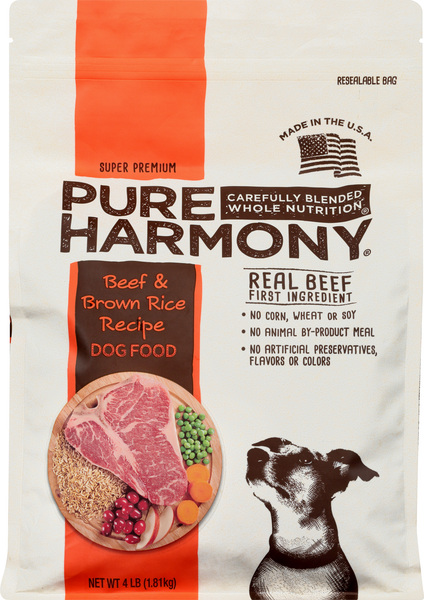 Pure Harmony Beef Brown Rice Recipe Dry Dog Food Hy Vee Aisles Online Grocery Shopping