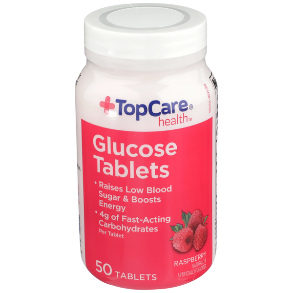 Top Care Glucose Tablets, Raspberry HyVee Aisles Online Grocery Shopping