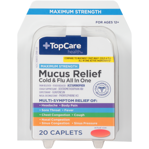 TopCare Health Cold & Flu, Maximum Strength Relief, Severe