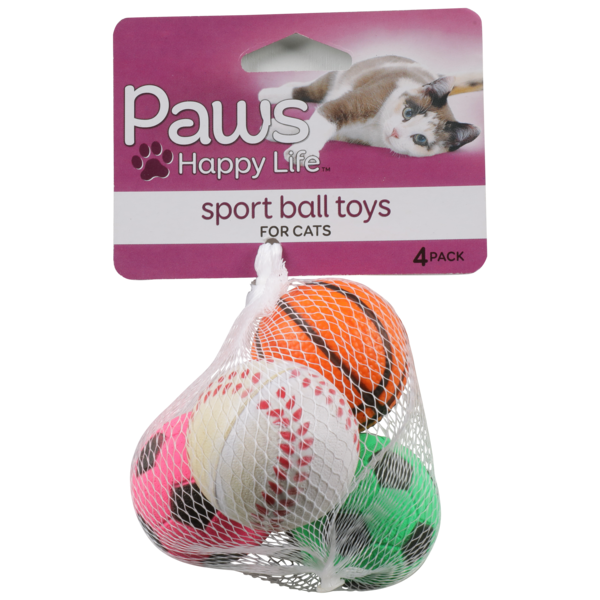 Paws Happy Life Sport Ball Toys For Cats Hy Vee Aisles Online Grocery Shopping