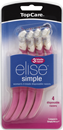 TopCare Elise Simple Women's 3 Blade Disposable Razors