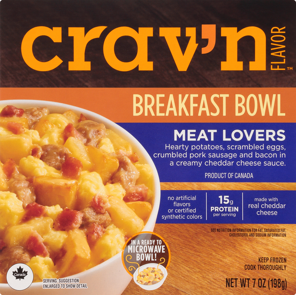 Crav'N Flavor Breakfast Bowl, Meat Lovers HyVee Aisles Online