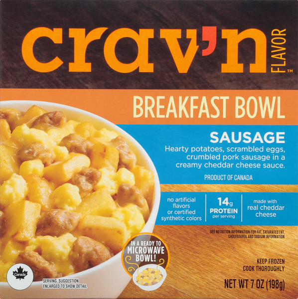 Crav'N Flavor Breakfast Bowl, Sausage HyVee Aisles Online Grocery