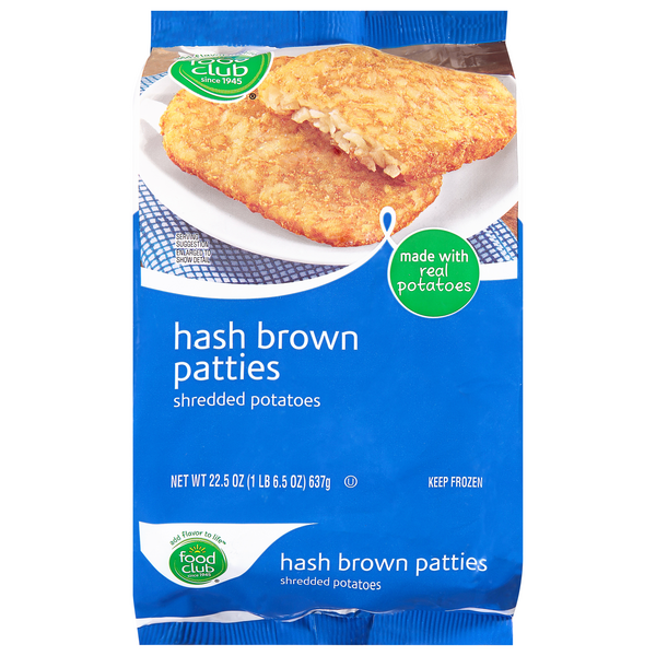 Food Lion Hash Brown Original Potato Patties 10 ea OVERWRAP