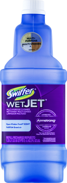 Swiffer WetJet Multi-Purpose Cleaner Solution Refill Open Window