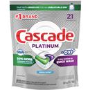 Cascade Platinum + OXI, Fresh Scent ActionPacs 21Ct