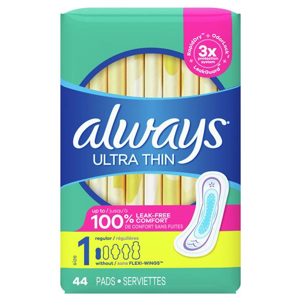 Always Ultra Thin with Leak Guard Regular Pads HyVee Aisles Online