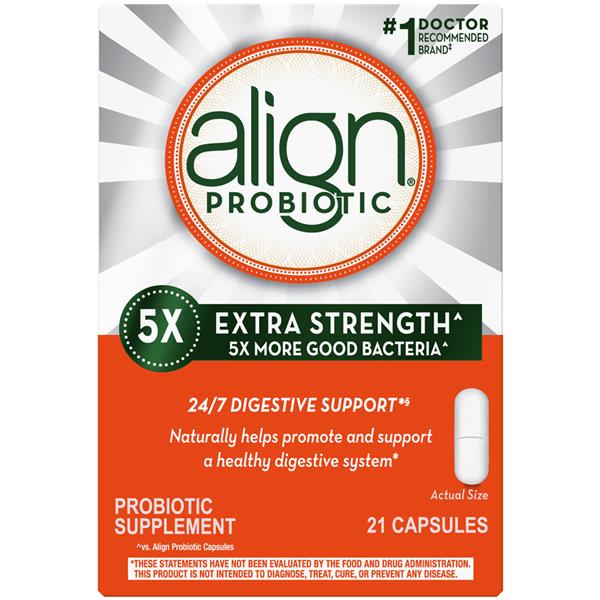 Align Extra Strength 24/7 Digestive Support Probiotic Supplement