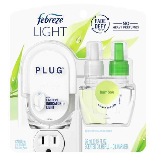 Febreze LIGHT PLUG Bamboo Scent Air Freshener Plug Starter Kit HyVee