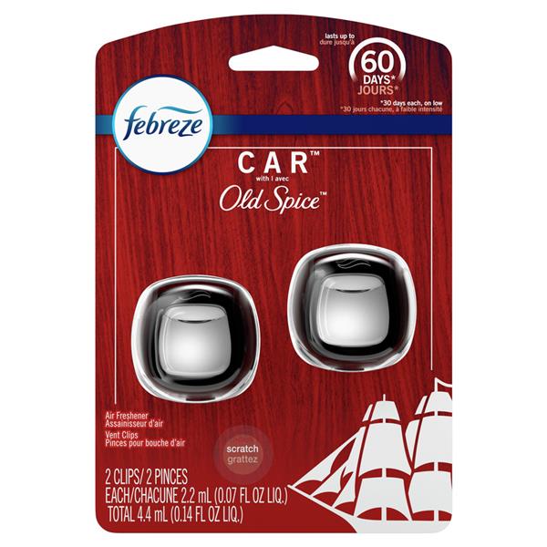 Febreze CAR Old Spice Vent Clips 2Ct HyVee Aisles