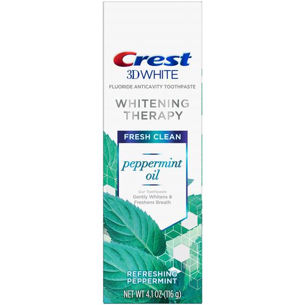 crest 3d white whitening therapy toothpaste spearmint oil