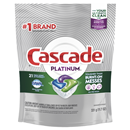 Cascade Platinum ActionPacs, Dishwasher Detergent, Fresh Scent, 21 count